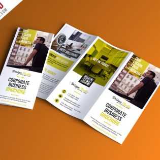 Professional Trifold Brochure PSD Template
