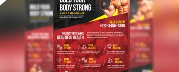 Fitness and Gym Flyer PSD Template