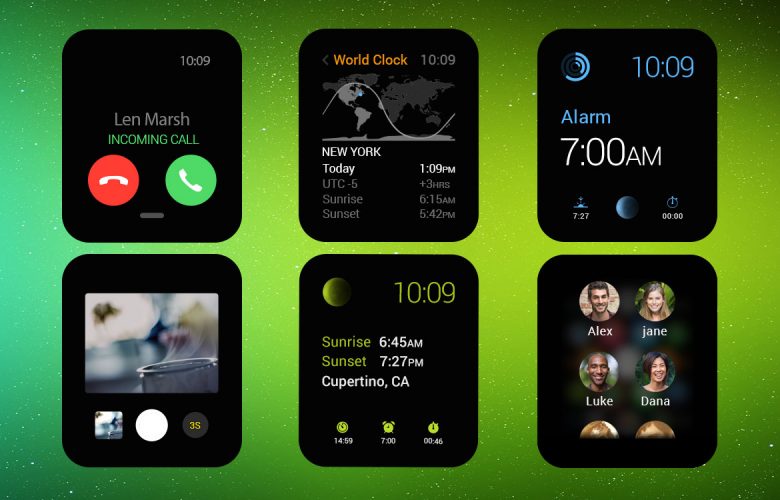 Apple Watch UI Kit Free PSD – Download PSD