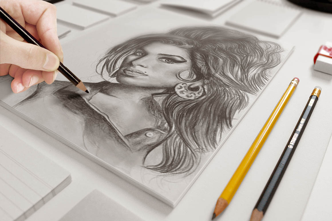 Free Art Sketch Book Mock-up | Free PSD Template | PSD Repo