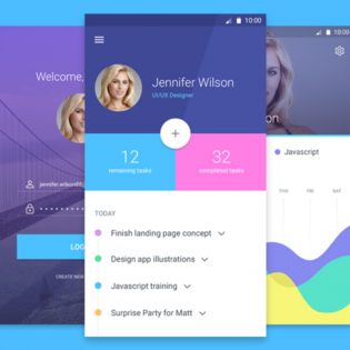 Task and To-do List App Free PSD