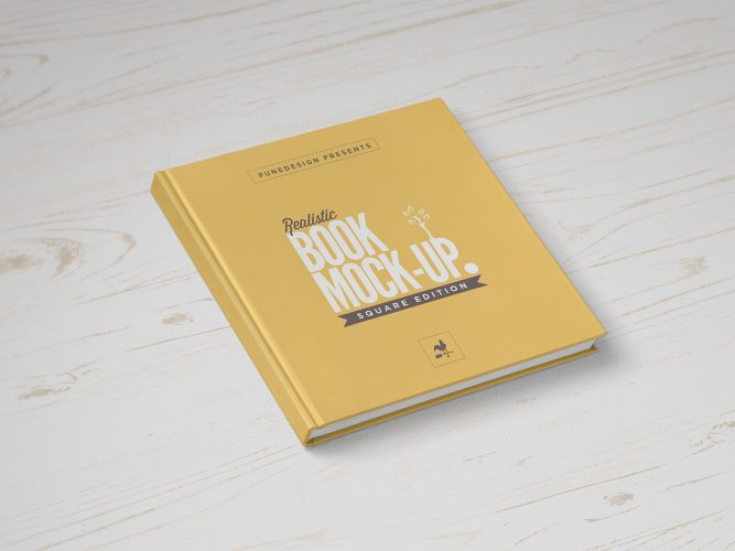 Download Square Book Mock-Up Free PSD - Download PSD