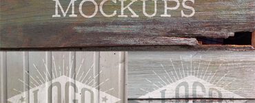 Photorealistic Wood Logo Mockup Free PSD