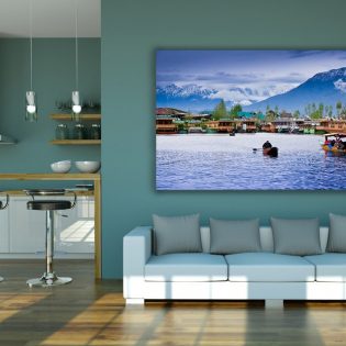 Living Room Wall Frame Mockup Free PSD