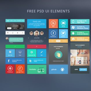 Web Free Ui Elements Free PSD