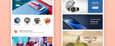 Ecommerce App UI Designs Free PSD