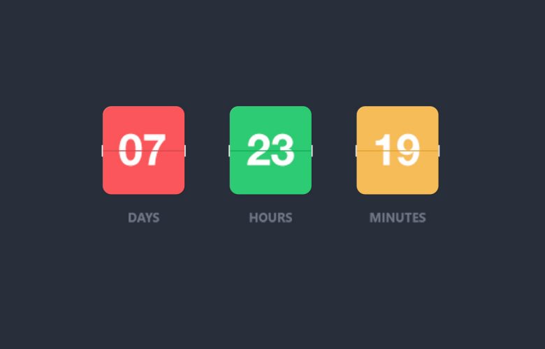 Colorful Flip Counter Free PSD – Download PSD
