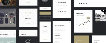 Web UI Elements for Websites Free PSD