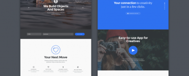 Multipurpose Landing Page UI Kit Free PSD