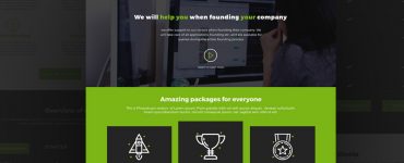 Startup Company Landing Page Template PSD