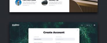 Website Landing Page UI Kit Free PSD