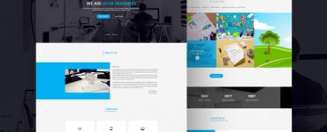 Clean and Minimal Personal Portfolio Template PSD
