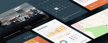 Charts Graphs UI Design Kit Free PSD