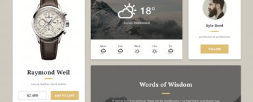 Widgets UI Kit Free PSD