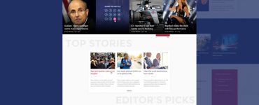 News and Magazine Style Website Template PSD