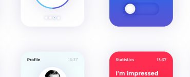 Apple Watch Modern UI Kit Free PSD