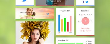 Modern Web UI Kit Free PSD