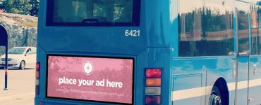 Bus Advertising billboard Mockup Free PSD