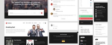 Entertainment UI Element Kit Free PSD