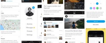 iOS App Screens UI Kit Free PSD