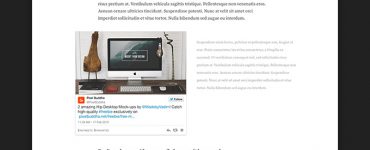 Modern Blogging UI Kit Free PSD