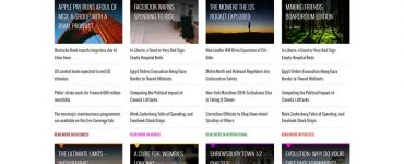 News Website Design UI Kit Free PSD