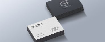 Photorealistic Business Cards Mockup Free PSD
