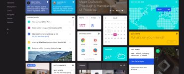 Dashboard UI Web Elements Kit Free PSD