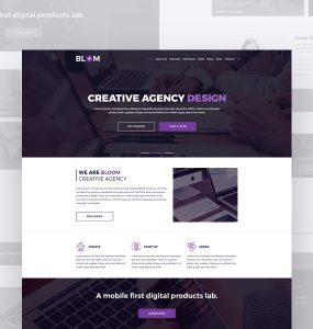 Creative Agency Full Web Templates Free PSD