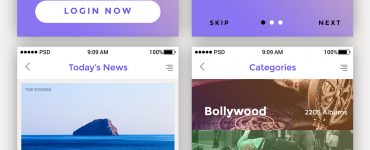 Mobile App UI Kit Pack Free PSD