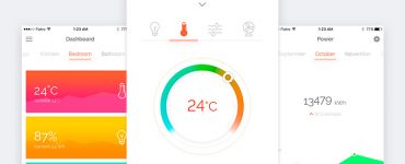 Smart Home App Dashboard UI Free PSD