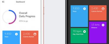 Fitness Application Dashboard UI Free PSD
