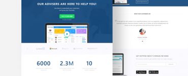 Corporate Finance Website Template Free PSD