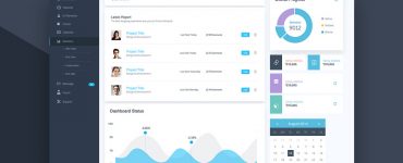 Website Dashboard UI Design Template Free PSD