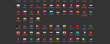 Country Flags Icon Set Free PSD