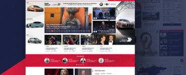 News and Magazine Website Template Free PSD