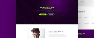 Personal Portfolio Website Theme Free PSD
