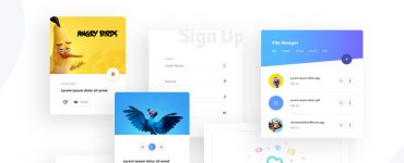 Beautiful and Modern UI Kit PSD