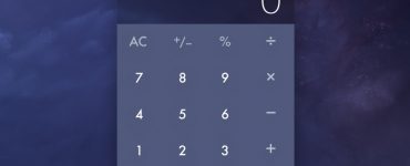 Dark Calculator Widget UI Free PSD