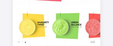 Colorful Restaurant and Food Website Template Free PSD