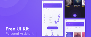 Health Assistant App UI Kit Free PSD