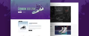 eCommerce Shoe Store Website Template Free PSD