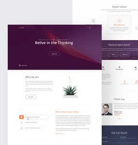 Agency Website Landing Page Template PSD