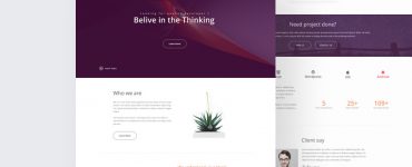 Agency Website Landing Page Template PSD