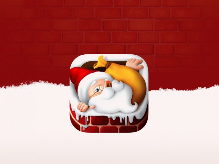 Christmas App Icon Free PSD
