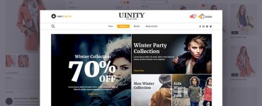 Fashion eCommerce Store Website Templates PSD