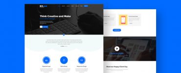 Creative Landing Page Template PSD