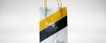 Paper Shopping Bag Mockup Free PSD
