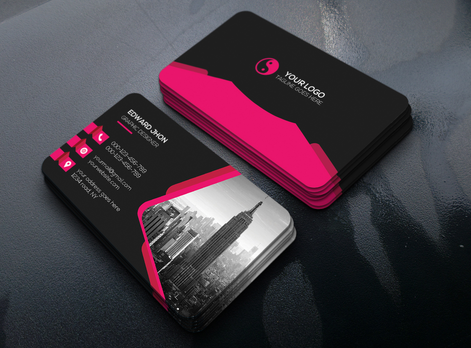 Creative Business Card Free PSD Template - Download PSD