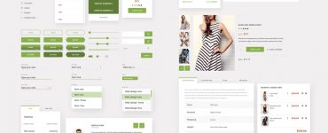 Material UI Kit PSD freebie